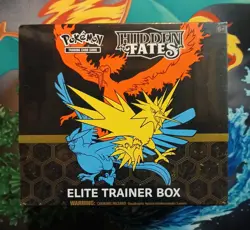 Pokemon TCG Hidden Fates Elite Trainer Box Modern SEALED Legendary Birds ETB 820650804731 - Image 1