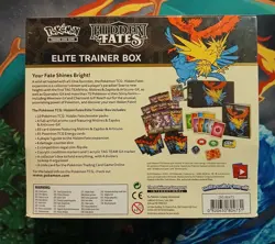 Pokemon TCG Hidden Fates Elite Trainer Box Modern SEALED Legendary Birds ETB 820650804731 - Image 2