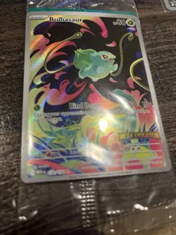 Bulbasaur 133/132 English Mega Evolution Stamped Full Art Promo - Pokemon ME01 - Image 1