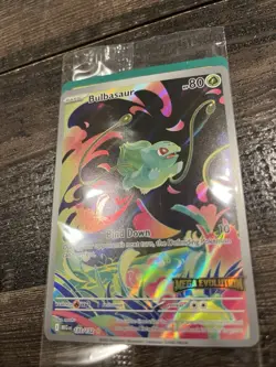 Bulbasaur 133/132 English Mega Evolution Stamped Full Art Promo - Pokemon ME01 - Image 3