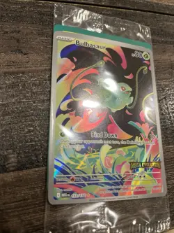Bulbasaur 133/132 English Mega Evolution Stamped Full Art Promo - Pokemon ME01 - Image 4