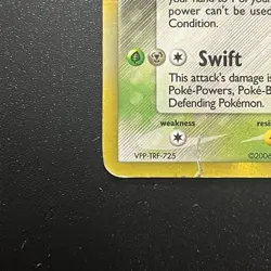 2006 Pokemon TCG Flygon Delta Species Holon Phantoms Holo Rare HP/Damaged 7/110 - Image 5