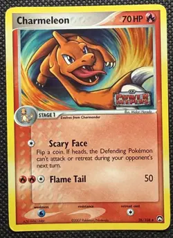 Charmeleon 28/108 Stamped REVERSE HOLO - Pokemon TCG ex Power Keepers - Image 1