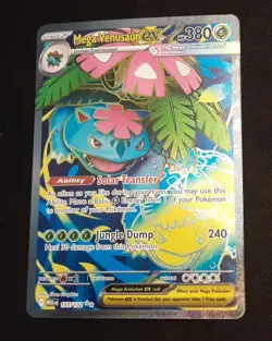 Mega Venusaur ex 155/132 Me01: Mega Evolution Holo Rare Pokemon TCG NM - Image 1