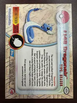 2000 Topps Pokemon TV Animation Edition Series3 NonHolo 148 Dragonair Blue Label - Image 2