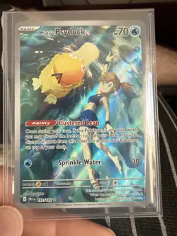 Pokemon Misty's Psyduck Full Art Holo Illustration Rare 193/182 Sv10 English - Image 1
