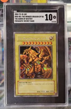 Yu-Gi-Oh Winged Dragon of Ra DOD-001 Dawn of Destiny Promo Card SGC 10 - Image 1