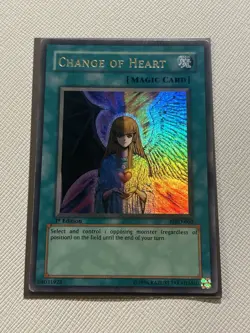 Yugioh Change Of Heart 1st Edition MRD Ultra Rare MP - Image 1