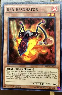 YUGIOH - Red Resonator - HSRD-EN016 - Common - 1st Edition - NM - Image 1
