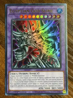Yu-Gi-Oh! Egyptian God Slime RA01-EN029 - 1st Edition - Ultra Rare - Near Mint! - Image 1