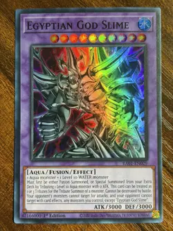 Yu-Gi-Oh! Egyptian God Slime RA01-EN029 - 1st Edition - Super Rare - Near Mint! - Image 1