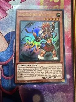 YuGiOh Amazoness War Chief 1st Edition MP23-EN221 Dueling Heroes Ultra Rare - MN - Image 1