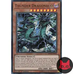 Yugioh Thunder Dragonduo MP19-EN170 Ultra Rare 1st Edition NM - Image 1