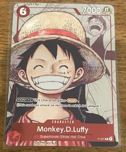 One Piece Monkey D Luffy (Alternate Art) P-001 25th Anniversary Promo - Image 2