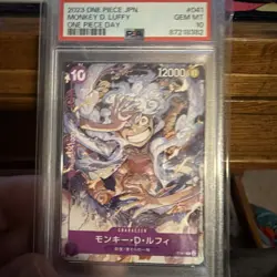 One Piece Monkey d. Luffy Promo One Piece Day PSA 10 (JAP) - Image 1