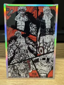 ONE PIECE CCG Art Board A5 Featuring Eustass Kid Colored Manga Style - Image 1