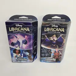 Disney Lorcana Rise of the Floodborn Starter Deck Set of 2 Brand New Sealed - Image 1