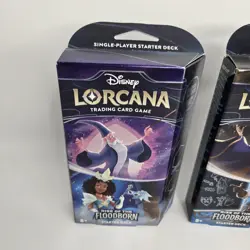 Disney Lorcana Rise of the Floodborn Starter Deck Set of 2 Brand New Sealed - Image 2