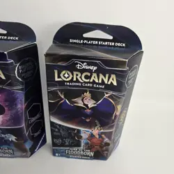 Disney Lorcana Rise of the Floodborn Starter Deck Set of 2 Brand New Sealed - Image 3