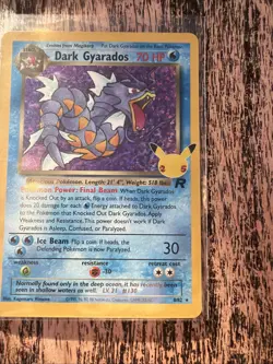 Pokemon Dark Gyarados Holo TCG Card Celebrations Classic Collection 8/82 - Image 3
