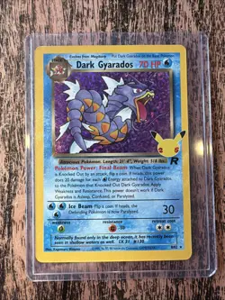 Pokemon Dark Gyarados Holo TCG Card Celebrations Classic Collection 8/82 - Image 5