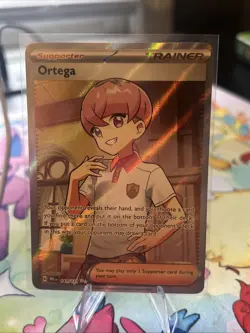 Pokemon TCG Ortega Trainer Prismatic Evolutions Ultra Rare Card 141/131 - Image 3