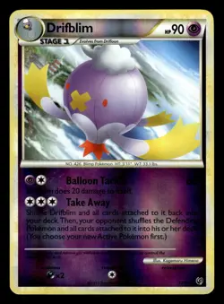Drifblim 12/90 Reverse Holo HGSS Undaunted Pokemon Card - Image 1