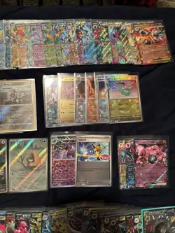 Pokemon 150 Card Lot - Ex’s, V’s, Misc Holos And Rares Etc. - Image 3