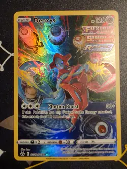 Pokemon TCG Deoxys Holo Card GG12/GG70 Crown Zenith Galarian Gallery Ultra Rare. - Image 1