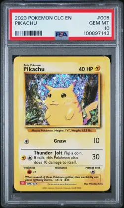 Pokemon: Pikachu #8 Trading Card Game Classic Charizard & Ho-Oh ex Deck | PSA 10 - Image 1