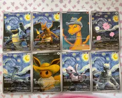 Pokemon Van Gogh Set of EIGHTEEN (18) CUSTOM Art Cards - DIY - Full Set - Image 2