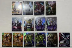 14 Card Gundam Dual Impact Lot Including LR* R* U* C* And LRs - Image 1