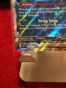 Gengar Ex- TEF: Temporal Forces 104/162 HOLO DOUBLE RARE POKEMON CARD TCG NM-M - Image 2