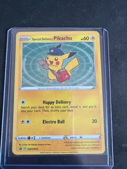 Special Delivery Pikachu SWSH074 SWSH: Sword & Shield Promo Cards Holo - Image 1