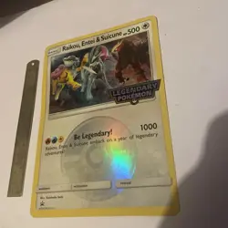 Pokemon Card Raikou Entei Suicune Black Star Promo Jumbo Holo Rare Near Mint - Image 3