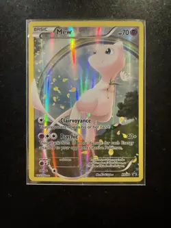 Pokemon Full Art Mew XY110 XY Promo Card English - Image 1
