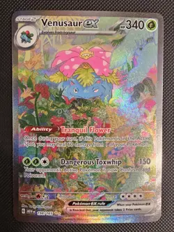 Pokemon TCG Venusaur EX Scarlet & Violet 151 Card 198/165 SIR NM - Image 1