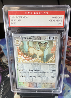 PERSIAN 2024 FOIL #049/064 Pokemon Card GRADED 10 TCG CCG - Image 1
