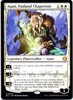 MTG Ajani Outland Chaperone Lorwyn Eclipsed Regular Magic Gathering Card - Image 1