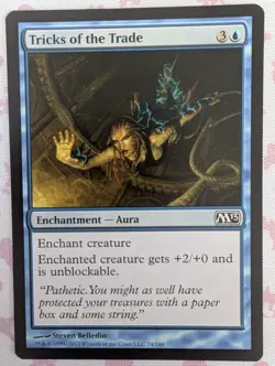 Tricks of the Trade | MTG M13 | Aura Unblockable Voltron Pauper EDH | LP - Image 1