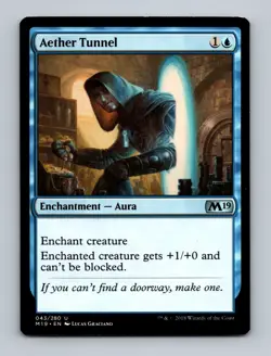 Aether Tunnel Core Set 2019 Non-Foil MTG LP - Image 1