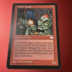 Magic the Gathering MTG Goblin Vandal (105) Weatherlight LP - Image 2