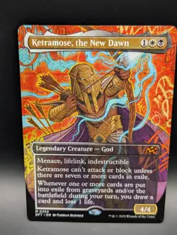 MTG - Ketramose, the New Dawn - BORDERLESS - Legendary Creature - DFT # 350 - Image 1