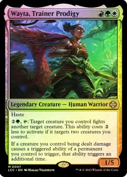 Foil Wayta, Trainer Prodigy [Lost Caverns of Ixalan Commander] MTG - Image 1