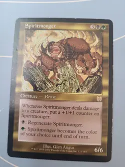 MTG Magic the Gathering Spiritmonger (121/148) Apocalypse Beast PLAYED - Image 1