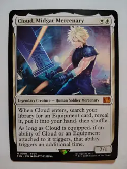 MTG Magic the Gathering Cloud, Midgar Mercenary (10/764) Final Fantasy NM - Image 1