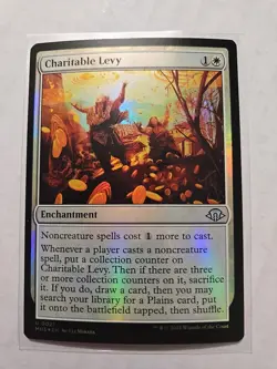 Charitable Levy (Foil) - Modern Horizons 3 - LP - Uncommon - Enchantment - MTG - Image 1