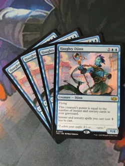 Haughty Djinn x 4 | 7% Off 2+ | Dragonstorm | NM | MTG - Image 1
