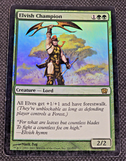 1x Elvish Champion - Foil Moderate Play, English 8th Edition MTG Magic -- L43 - Image 1