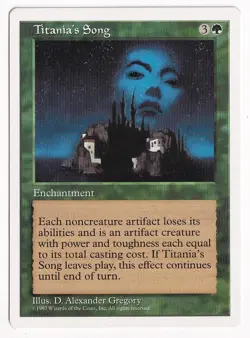 Magic: The Gathering Titania's Song MTG Core Set 5th Edition 1997 - Image 1